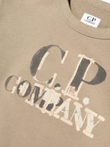 C.P. Company Boys Logo Tracksuit in Beige