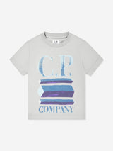 C.P. Company Boys Logo T-Shirt in Grey