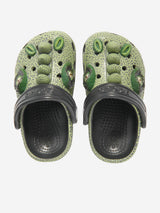 Crocs Boys Classic IAM Scary Dino Clog in Green