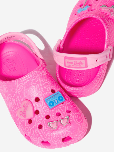 Crocs Girls Mattel Barbie Clog in Pink