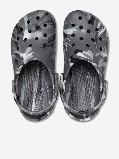 Crocs Kids Classic Marbled Clog in Green