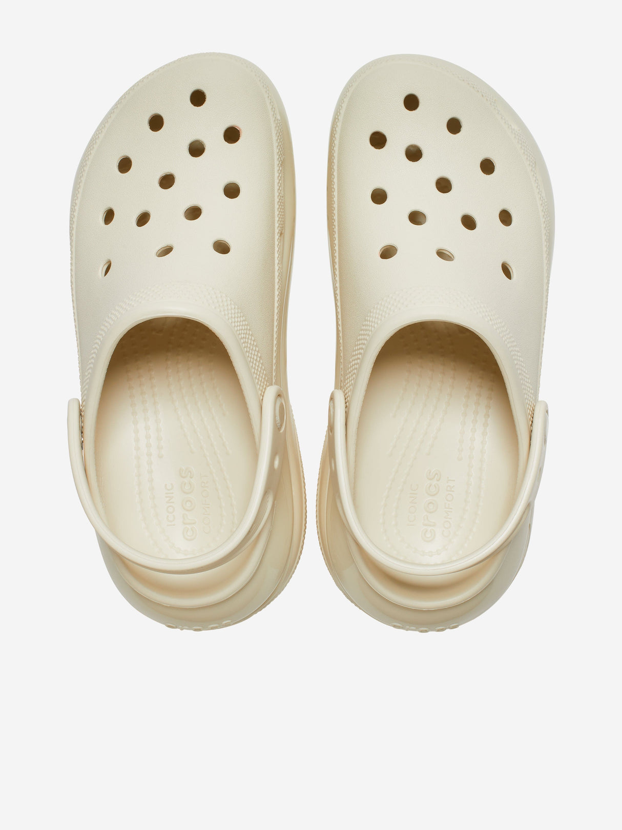 Crocs Kids Mega Crush Clog in Ivory