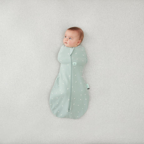 ergoPouch - Organic Summer Cocoon Swaddle Sleeping Bag - Sage 0.2 TOG