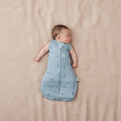 ergoPouch - Organic Winter Cocoon Swaddle Sleeping Bag - Dragonflies 2.5 TOG