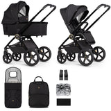Venicci Upline 2 Pram & Pushchair, All Black