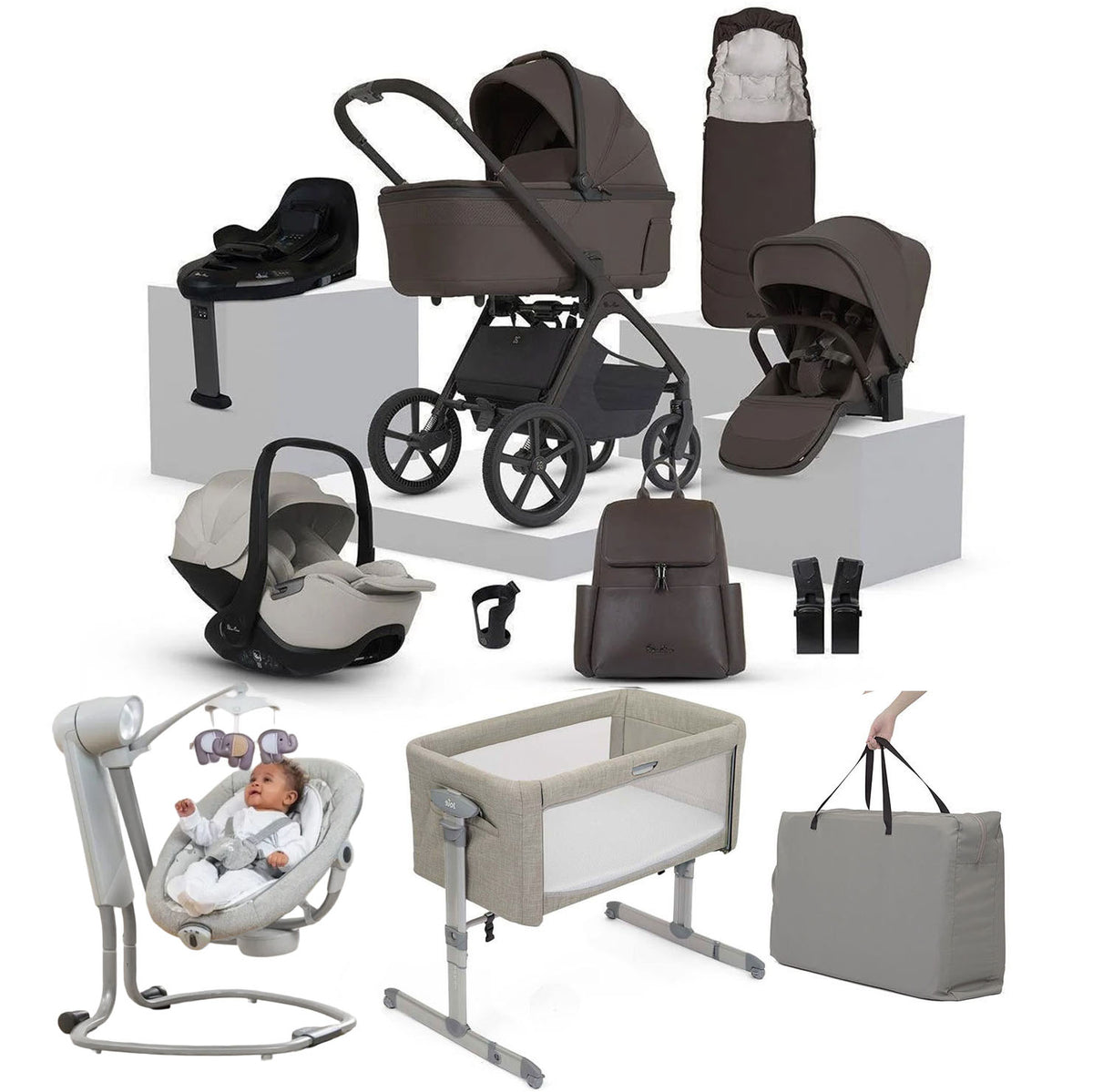 Silver Cross Cove 2 Ultimate 360 Infant Travel & Nursery Bundle