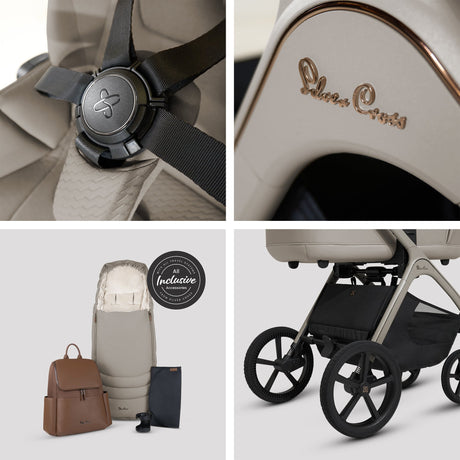 Silver Cross Cove Ultimate 360 Infant Car Seat Bundle, Champagne