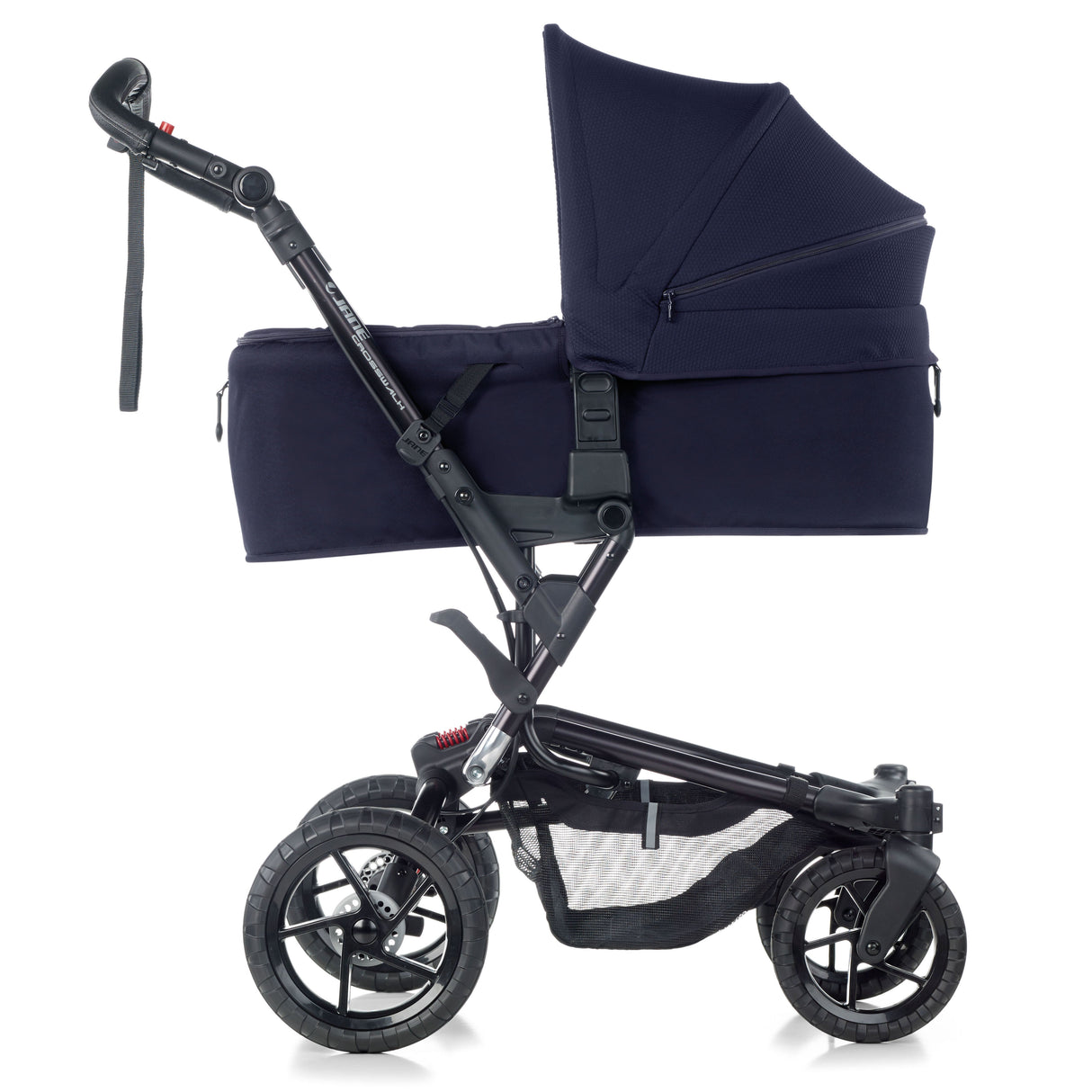 Jané Crosswalk-R All-Terrain Travel System with Carrycot & Koos iSize R1, Tech Mouse / Black Grey