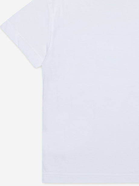Diesel Boys Logo Print T-Shirt in White