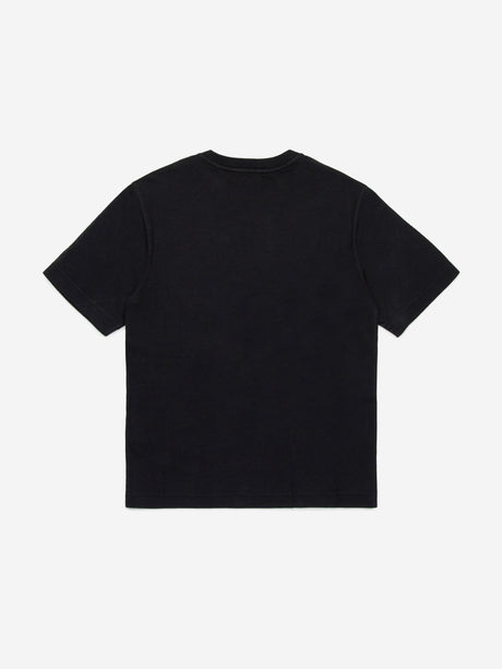Diesel Boys Metallic Effect Logo T-Shirt in Black