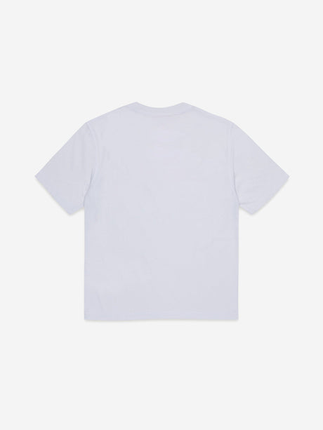 Diesel Boys Oval D Print T-Shirt in White