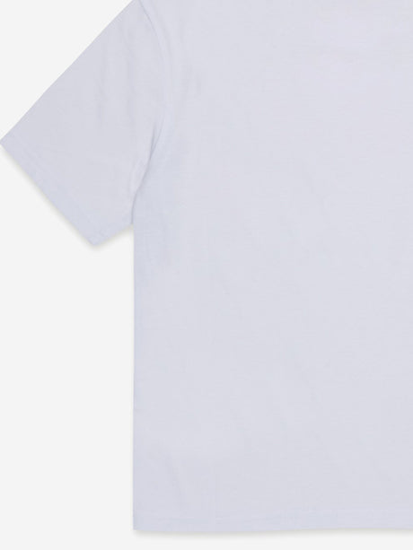 Diesel Boys Oval D Print T-Shirt in White