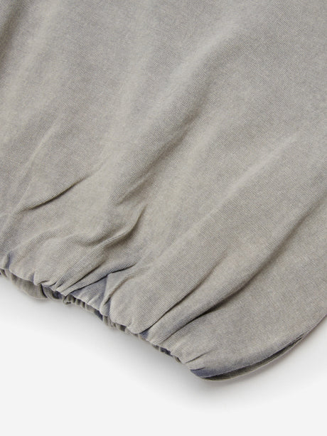 Diesel Girls Embroidered Logo Cropped T-Shirt in Grey