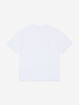 Diesel Boys Logo Print T-Shirt in White
