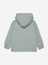Diesel Boys Logo Print Hoodie in Grey