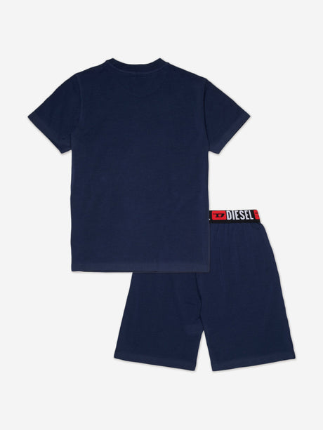 Diesel Boys Short Pyjama Set in Navy