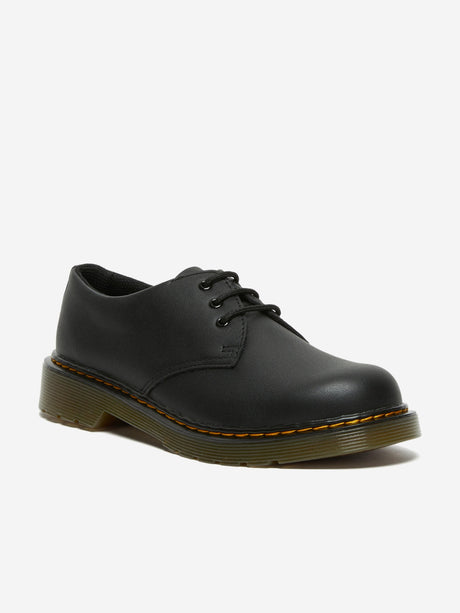 Dr Martens Girls 1461 Softy T Leather Shoes in Black