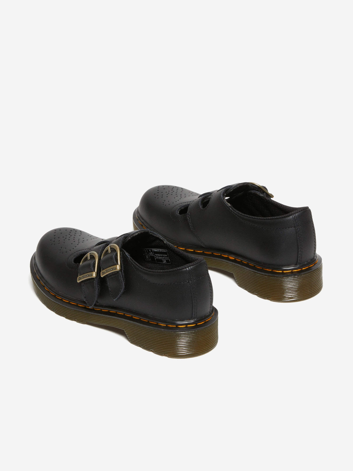 Dr Martens Girls 8065 Softy T  Leather Mary Jane Shoes in Black