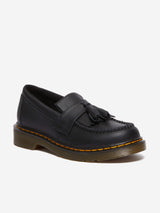 Dr Martens Boys Adrian Leather Tassel Loafers in Black