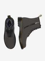 Dr Martens Kids 1460 Serena Faux Fur Lined Leather Boots in Grey
