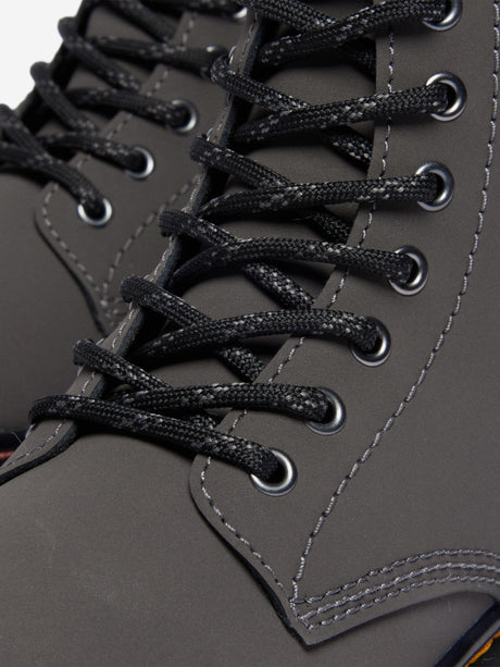 Dr Martens Kids 1460 Serena Faux Fur Lined Leather Boots in Grey