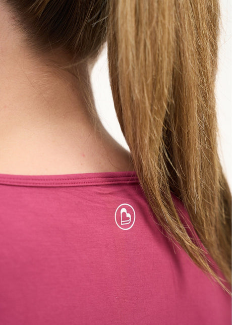 Bamboo Maternity & Breastfeeding Long Sleeved Top - Cherry