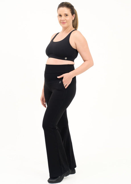 Luxe Maternity and Postnatal Flare Leggings 32"