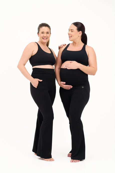 Luxe Maternity and Postnatal Flare Leggings 30"