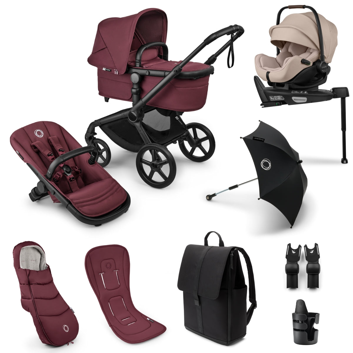 Bugaboo Fox 5 Renew Ultimate Newborn Bundle with Otter 360