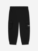 EA7 Emporio Armani Boys Train Core ID Cargo Trousers in Black