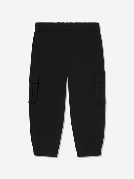 EA7 Emporio Armani Boys Train Core ID Cargo Trousers in Black