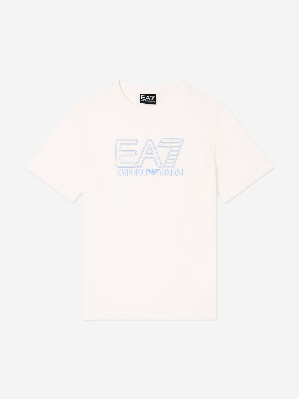 EA7 Emporio Armani Boys Train Visibility T-Shirt in Ivory