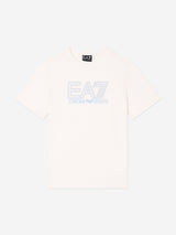 EA7 Emporio Armani Boys Train Visibility T-Shirt in Ivory