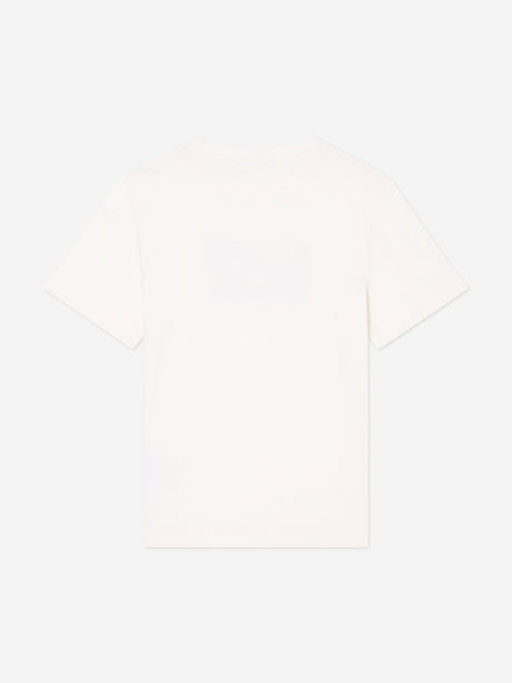 EA7 Emporio Armani Boys Train Visibility T-Shirt in Ivory