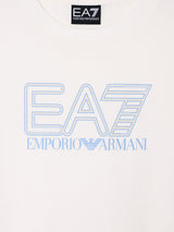 EA7 Emporio Armani Boys Train Visibility T-Shirt in Ivory