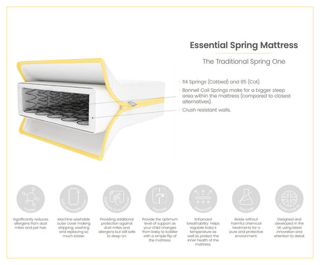 Mamas & Papas Essential Spring Cotbed Mattress