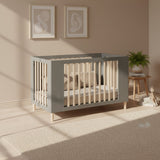 Cocoon Evoke 4 in 1 Nursery Furniture System – Crib, Cot, Toddler Bed & Sofa, Dove Grey / Natural Wash
