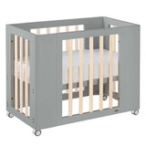 Cocoon Evoke 4 in 1 Nursery Furniture System – Crib, Cot, Toddler Bed & Sofa, Dove Grey / Natural Wash