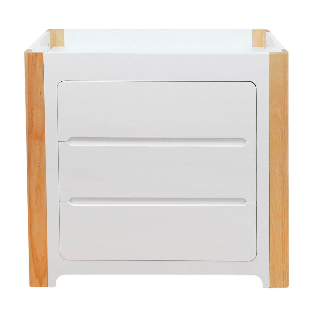Cocoon Change Area Dresser, White / Natural