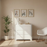 Cocoon Change Area Dresser, White / Grey