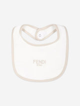 Fendi Baby Bear Babygrow Gift Set in Beige