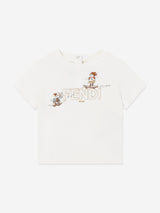 Fendi Baby Girls Logo T-Shirt in White