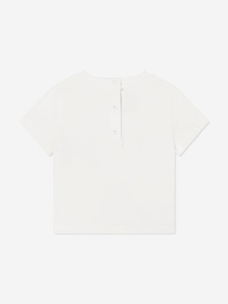Fendi Baby Girls Logo T-Shirt in White