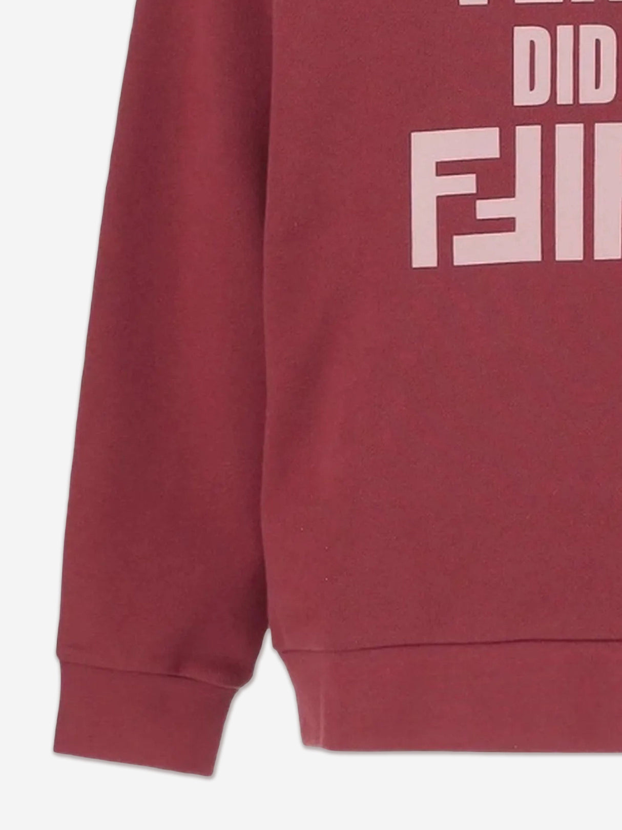 Fendi Kids Slogan Sweatshirt in Red