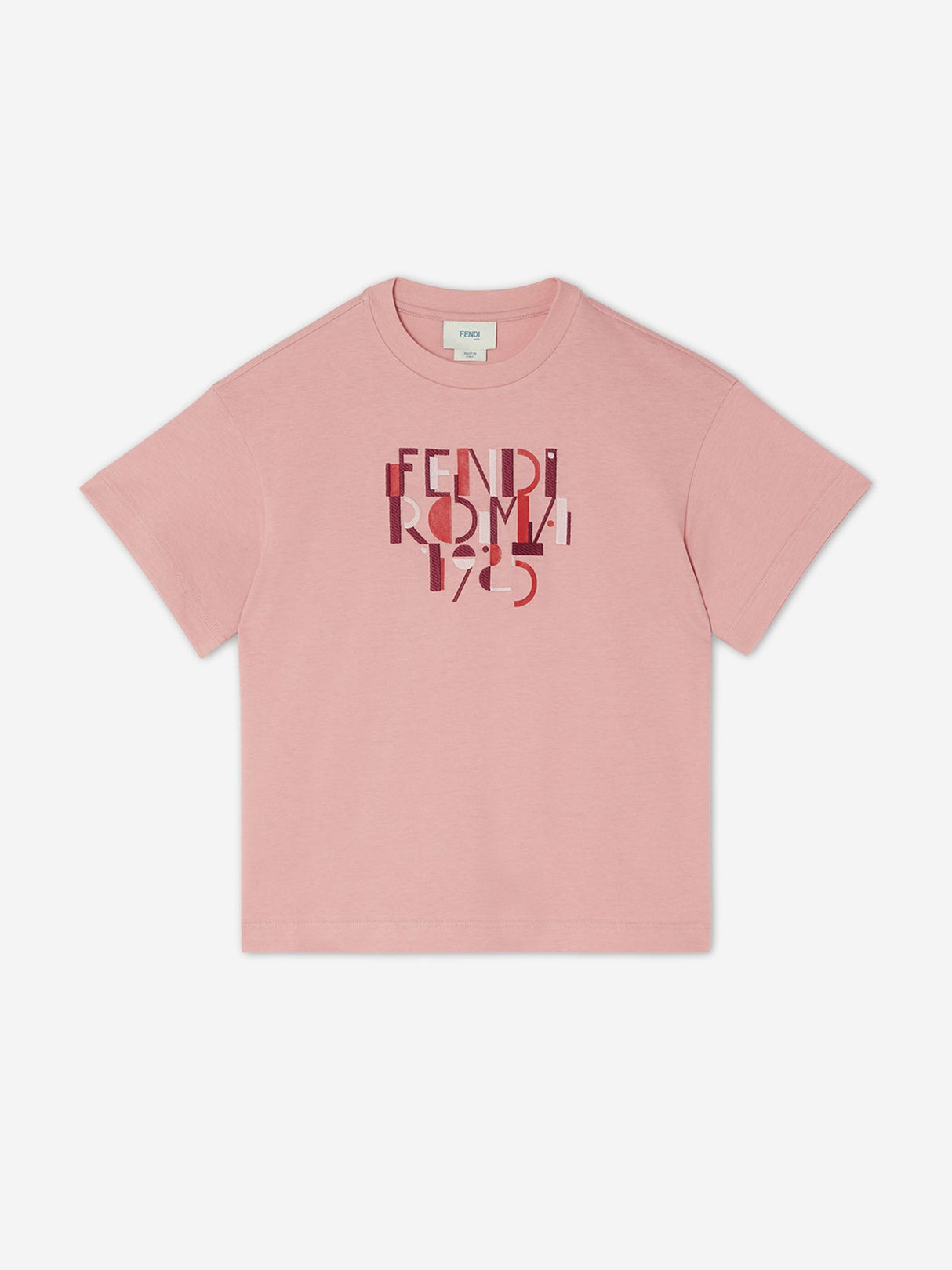 Fendi Girls Logo T-Shirt in Pink