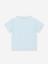 Fendi Baby Boys FF Logo Polo Shirt in Blue
