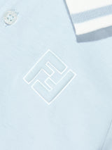 Fendi Baby Boys FF Logo Polo Shirt in Blue