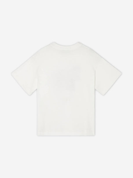 Fendi Boys Horse Print T-Shirt in White