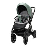 Noordi Fjordi V2 Leather 2in1 Pushchair with ThermoCot™ Carrycot, Sage