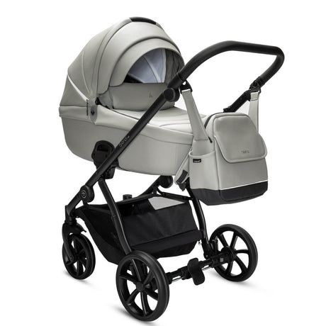 Noordi Fjordi V2 Leather 2in1 Pushchair with ThermoCot™ Carrycot, Sleet